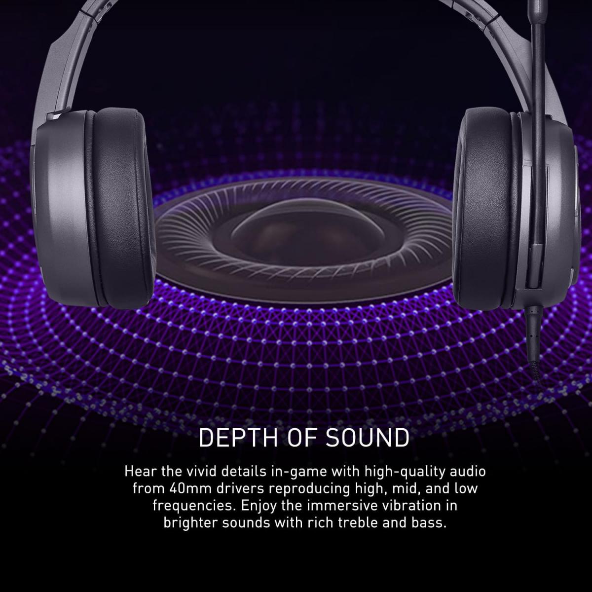 MSI IMMERSE GH40 Active Environment Noise Canceling (ENC), Virtual 7.1 Surround, GAMING HEADSET MSI IMMERSE GH40 Active Environment Noise Canceling (ENC), Virtual 7.1 Surround, GAMING HEADSET